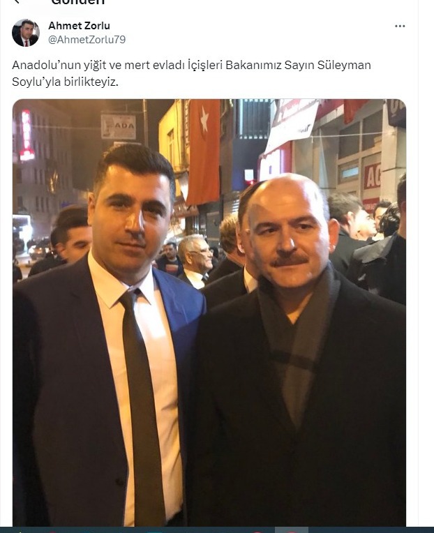 Uyuşturucudan tutuklanan Yeşilay şube başkanı Zorlu'nun Süleyman Soylu ile fotoğrafı çıktı - Resim : 1
