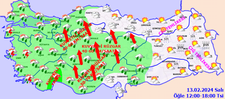 Meteoroloji'den İstanbul dahil birçok il için uyarı - Resim : 1
