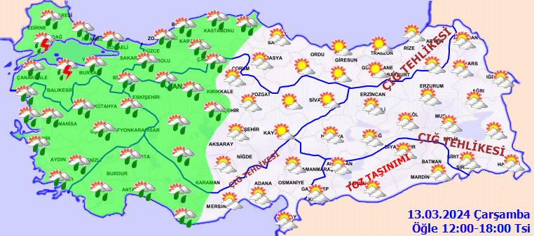Meteoroloji'den İstanbul dahil çok sayıda il için sağanak uyarısı - Resim : 1