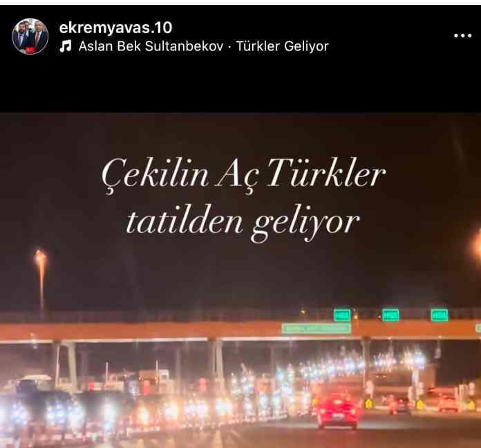 AKP’li başkan adayı seçilemeyince "Aç Türkler tatilden geliyor" yazdı.