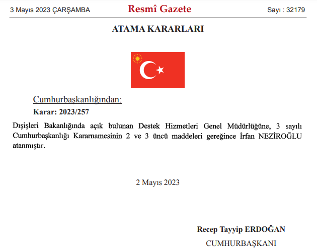 Erdoğan imzaladı: Atama ve görevden alma kararları Resmi Gazete'de - Resim : 1