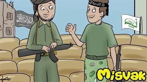 ISIL propaganda from comics magazine Misvak