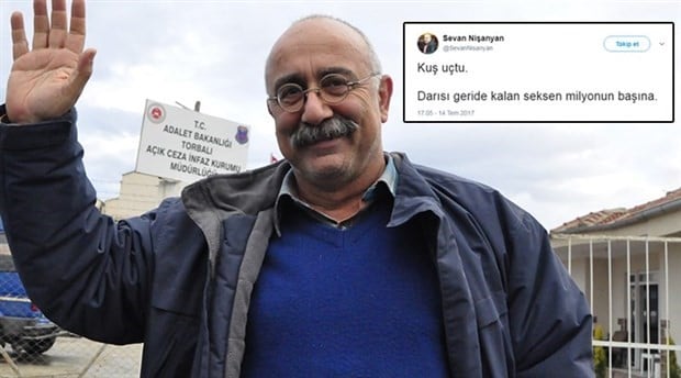 Detained author in Turkey escapes from prison and tweets: ‘The bird has flown away’