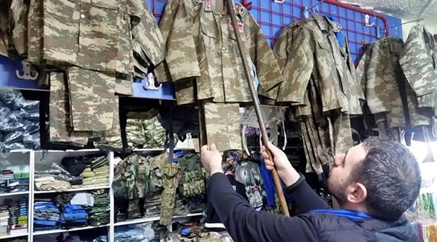 Afrin operasyonu, çocuklara yönelik askeri kamuflaj kıyafetlerinin satışını artırdı