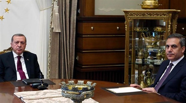 Erdoğan, MİT Başkanı Hakan Fidan ile görüştü