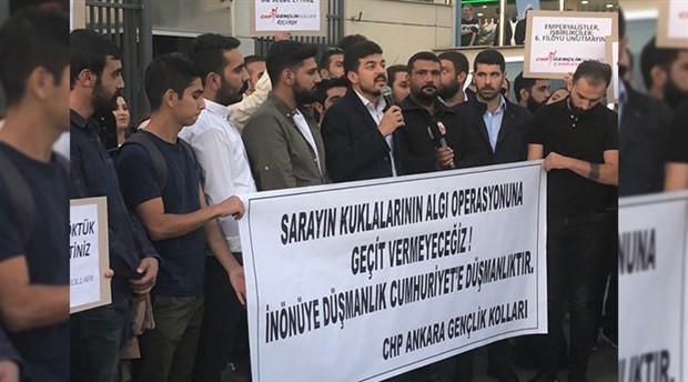 CHP Gençlik Kolları'ndan, Hürriyet'in İnönü manşetine tepki