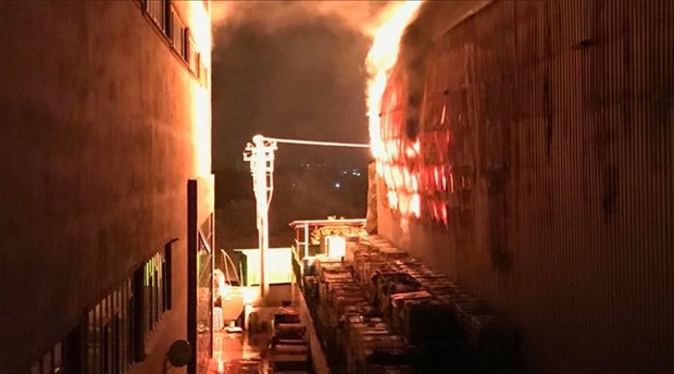 Bursa'da Kayapa Sanayi Bölgesi'nde yangın