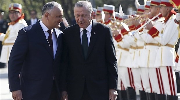 Erdoğan ve Dodon'dan ortak basın açıklaması