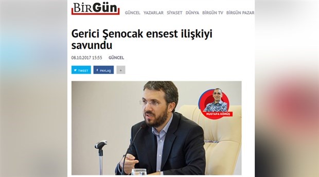 BirGün'ün 'Gerici Şenocak ensest ilişkiyi savundu' haberine tazminat cezası