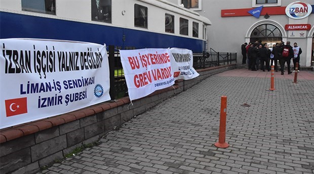 İzmirlilerden grevdeki İZBAN işçilerine destek