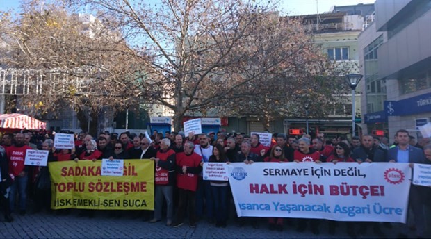 KESK ve DİSK, İzmir'de sokağa çıktı: Halk için bütçe istiyoruz