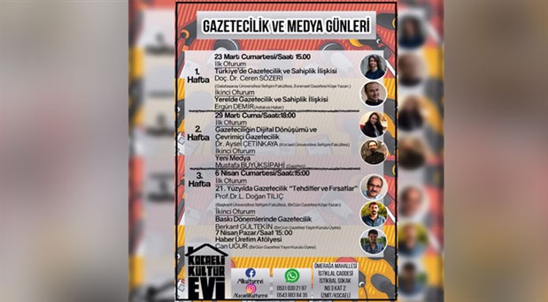 ‘Gazetecilik ve Medya Günleri’ 23 Mart’ta başlıyor