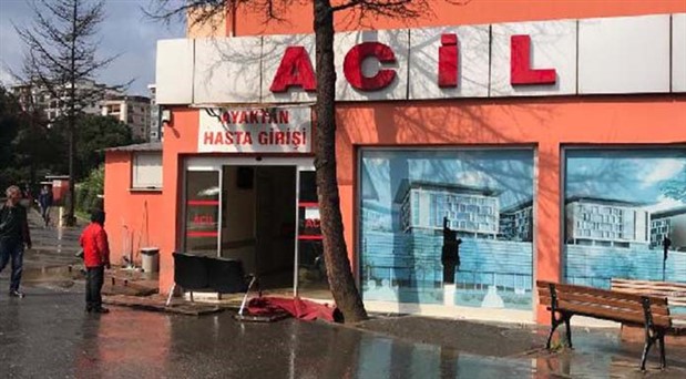 İstanbul’da acil servisi su bastı