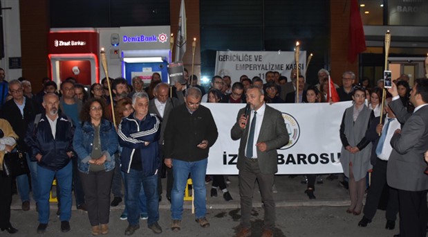 İzmir Barosu’nun YSK’ye yönelik protesto nöbeti devam ediyor
