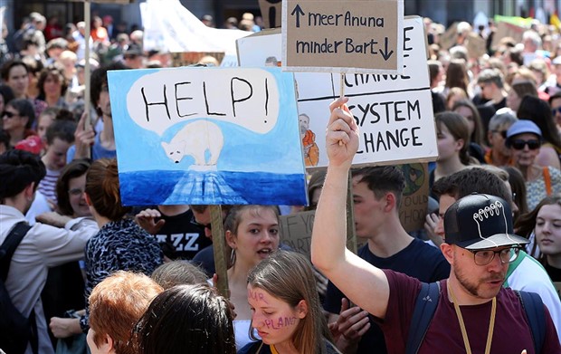 Brüksel’de iklim krizi protestosu