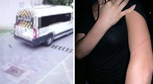 Sitede kediyi ezerek öldüren serviş şoförü, tepki gösteren kadını darp etti