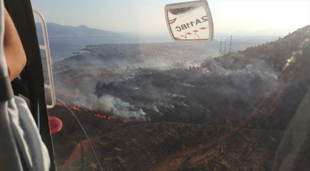İzmir’de ağaçlandırma alanında yangın