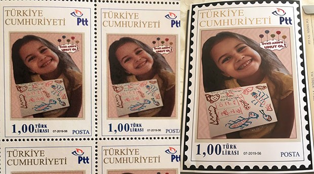 PTT'den Öykü Arin için posta pulu