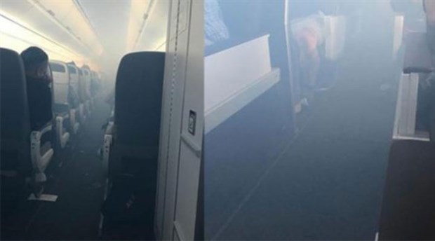 İçi dumanla dolan yolcu uçağı acil iniş yaptı: 7 kişi yaralandı