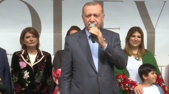 Erdoğan'ın gündemi: Burada iki helikopterin ineceği yer olsa helikopterlerle buraya inerdik, buraya bir helikopter pisti olmalı