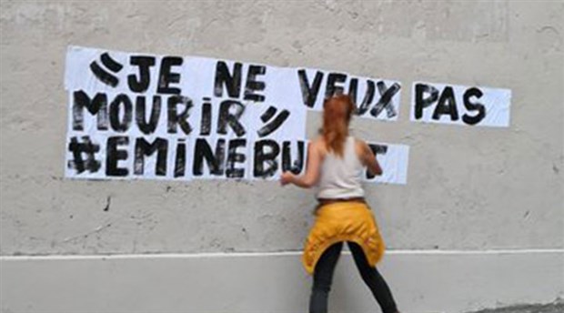 Fransa'da kadınlar Emine Bulut'un çığlığını sokaklara taşıdı: Je ne veux pas mourir
