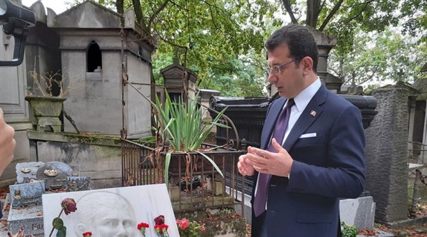 İmamoğlu, Yılmaz Güney ve Ahmet Kaya’nın mezarlarını ziyaret etti