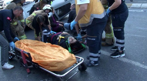Halkalı'da zincirleme kaza: 6 yaralı