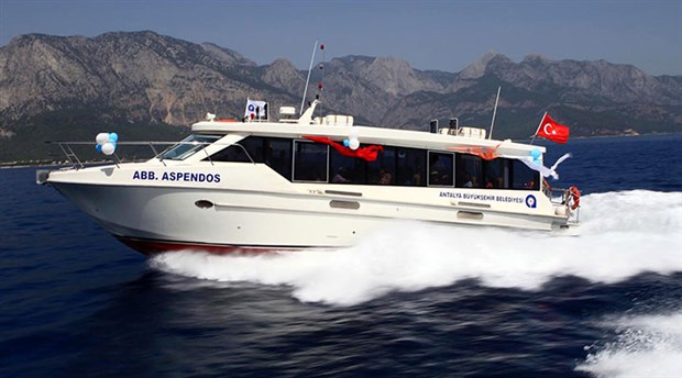 Antalya'da, deniz otobüsü seferleri sonlandırıldı
