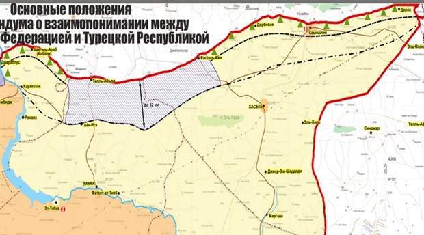 Rusya harita yayınladı: Türkiye sınırına 15 kontrol noktası kuruluyor