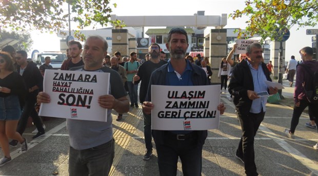 ÖDP'den İzmir'de toplu ulaşım zammı protestosu: Zamlara, pahalılığa bir kez daha yeter diyoruz!