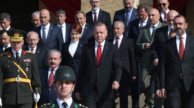 Devlet erkanı Anıtkabir’e çıktı; Erdoğan’dan harekat vurgusu