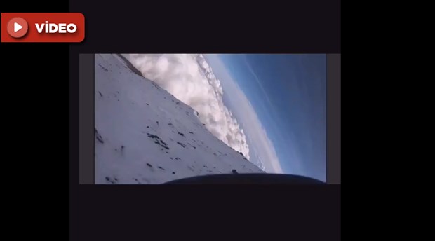 Fuji Dağı'na tırmanırken, düşerek kaybolan dağcının son görüntüleri