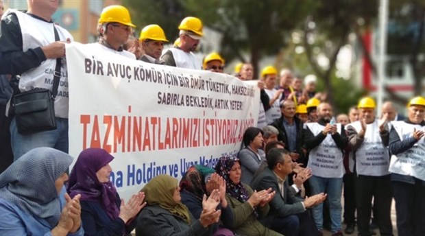Soma işçilerinin direnişi sürüyor: Bir avuç kömür için bir ömür tükettik