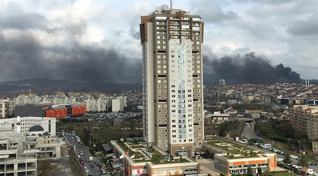 Çekmeköy'de askeri alanda yangın!