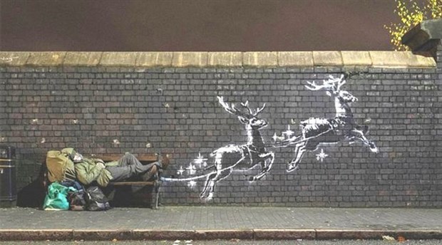 Banksy'nin son eseri tahrif edildi