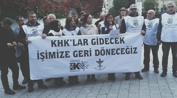Adana’da KHK’liler imza kampanyası başlattı