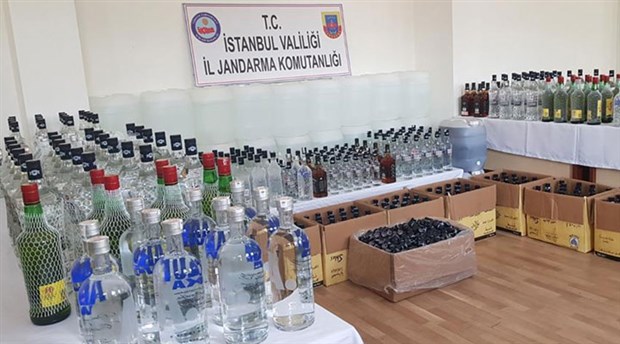 İstanbul'da 5 ton sahte içki ele geçirildi