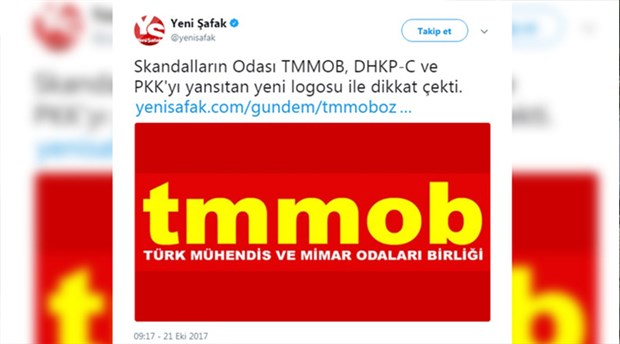 TMMOB logosuna hakaret eden Yeni Şafak gazetesi tazminat cezasına çarptırıldı