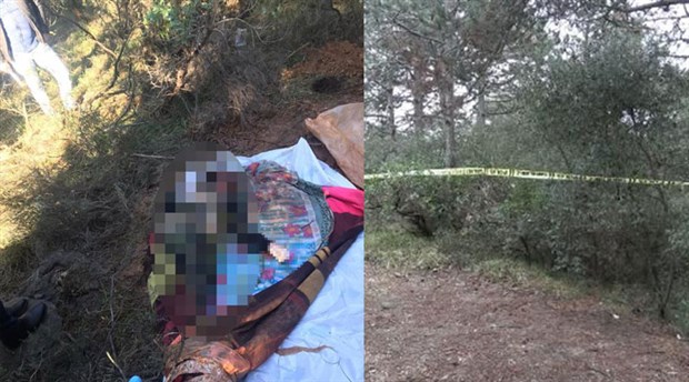 Arnavutköy'de cansız bedeni ormana gömülü halde bulunan kadını oğlu öldürmüş
