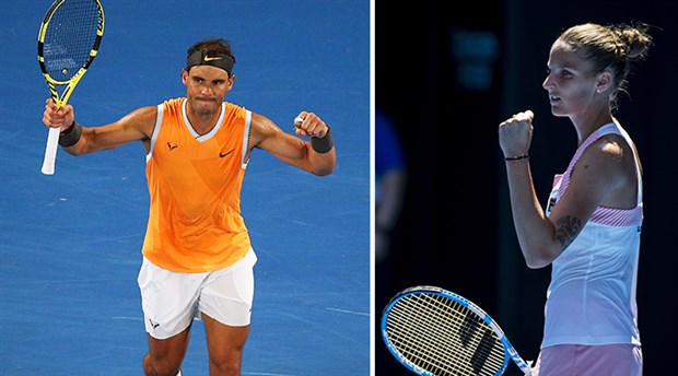 Nadal ve Pliskova, Avustralya Açık'ta 2. tura yükseldi
