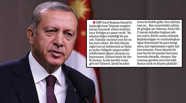 Hürriyet, Erdoğan'ı Erdoğan'dan 'korudu': Vergi açıklamasına sansür