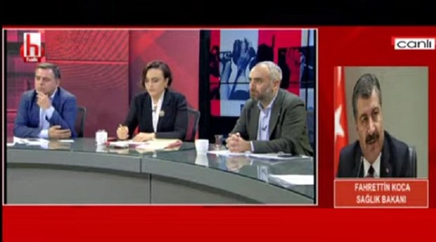 Halk TV'de bir ilk: AKP'li bakan canlı yayına bağlandı