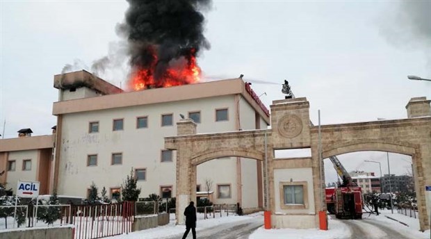 İdil Devlet Hastanesi'nde yangın