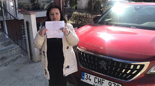 İstanbul'da çekicinin düşürdüğü kadın bir de park cezası ödeyecek!