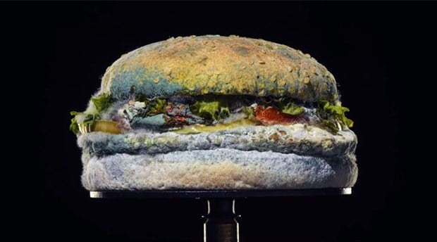Burger King'den 'Küflü hamburger' reklamı