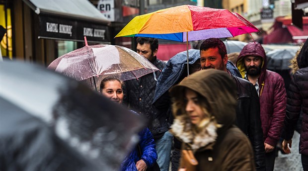 İstanbul'da yağmur zamanı