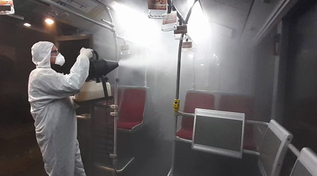 İstanbul'da metrobüs ve duraklarda 'koronavirüs" önlemi