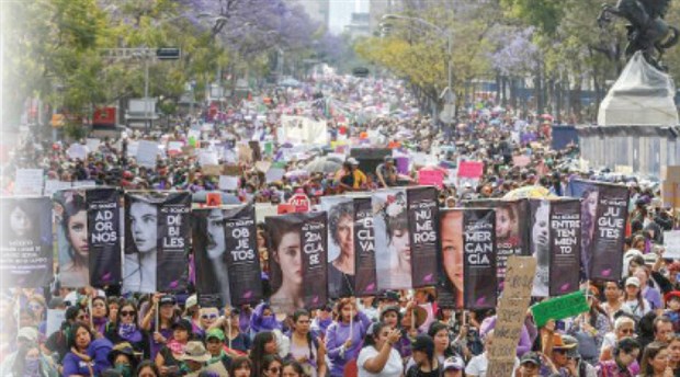Meksika’da kadınlar greve gitti