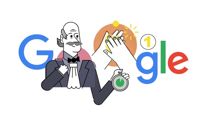 Ignaz Semmelweis ile el yıkama videosu Doodle oldu