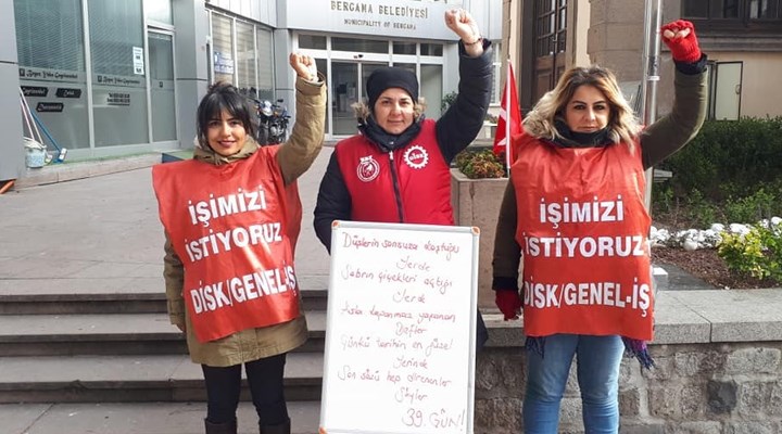 AKP’li Bergama Belediyesi’nde işten çıkartılan 3 kadın işçi: Eyleme ara, direnişe devam